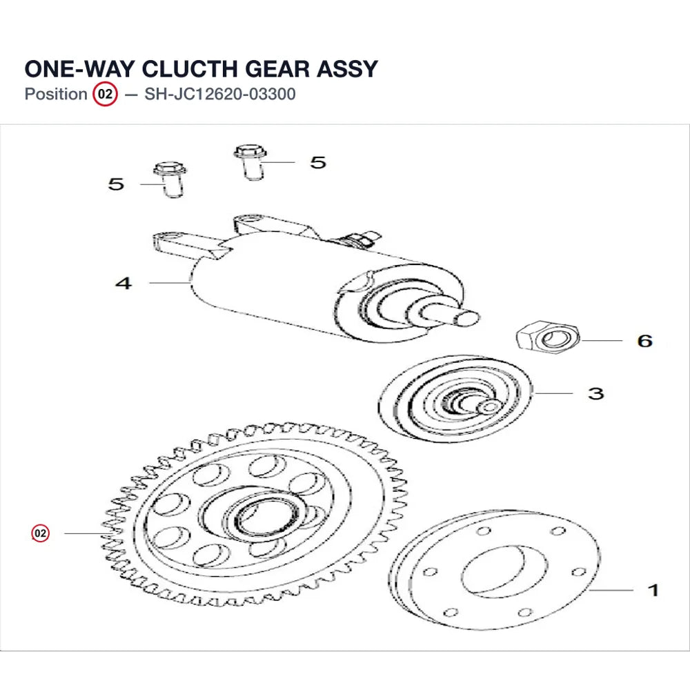 ONE-WAY CLUCTH GEAR ASSY product image