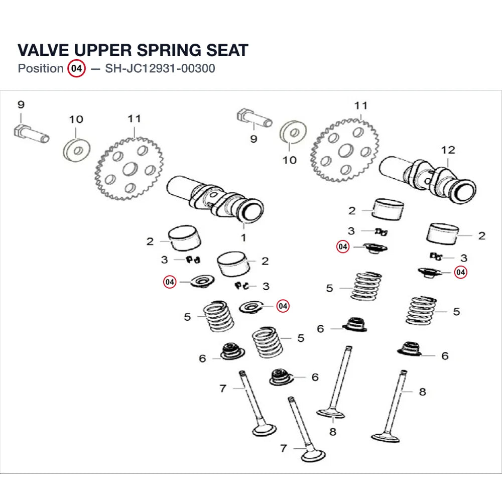 VALVE UPPER SPRING SEAT product image
