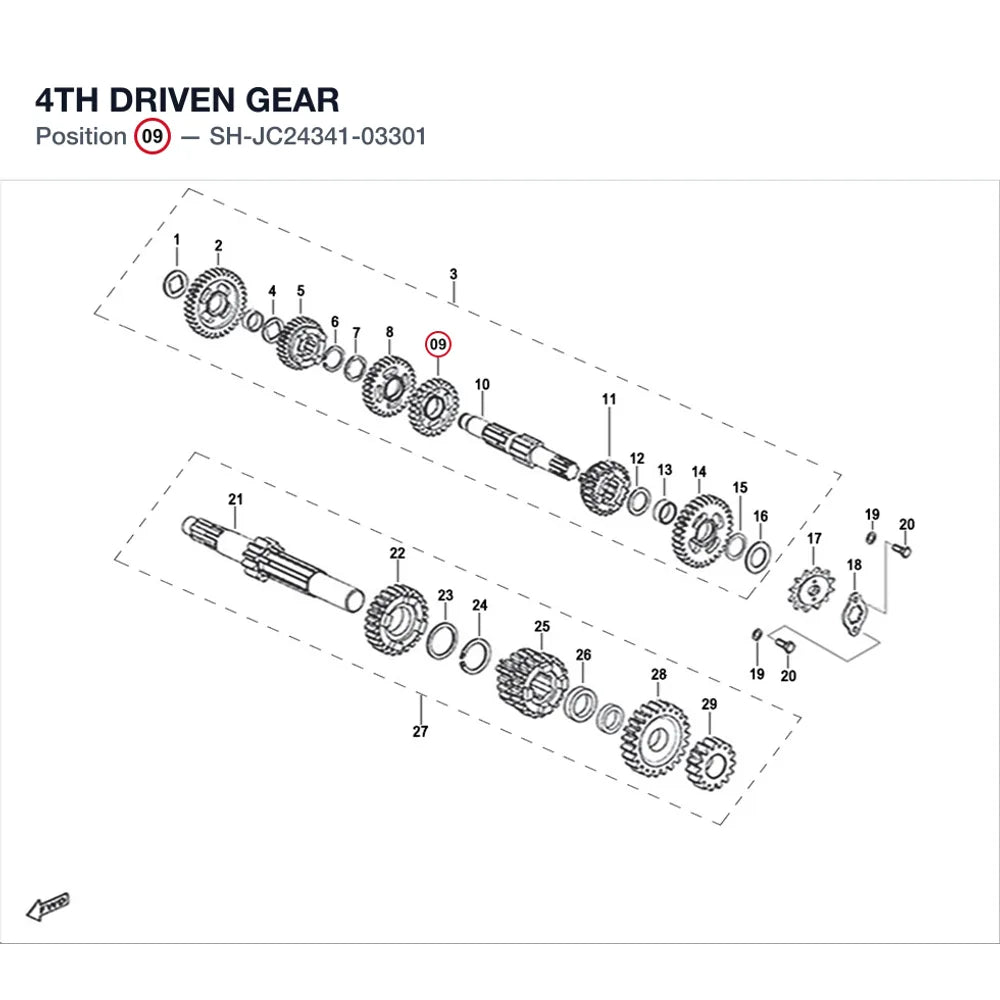 4TH DRIVEN GEAR product image