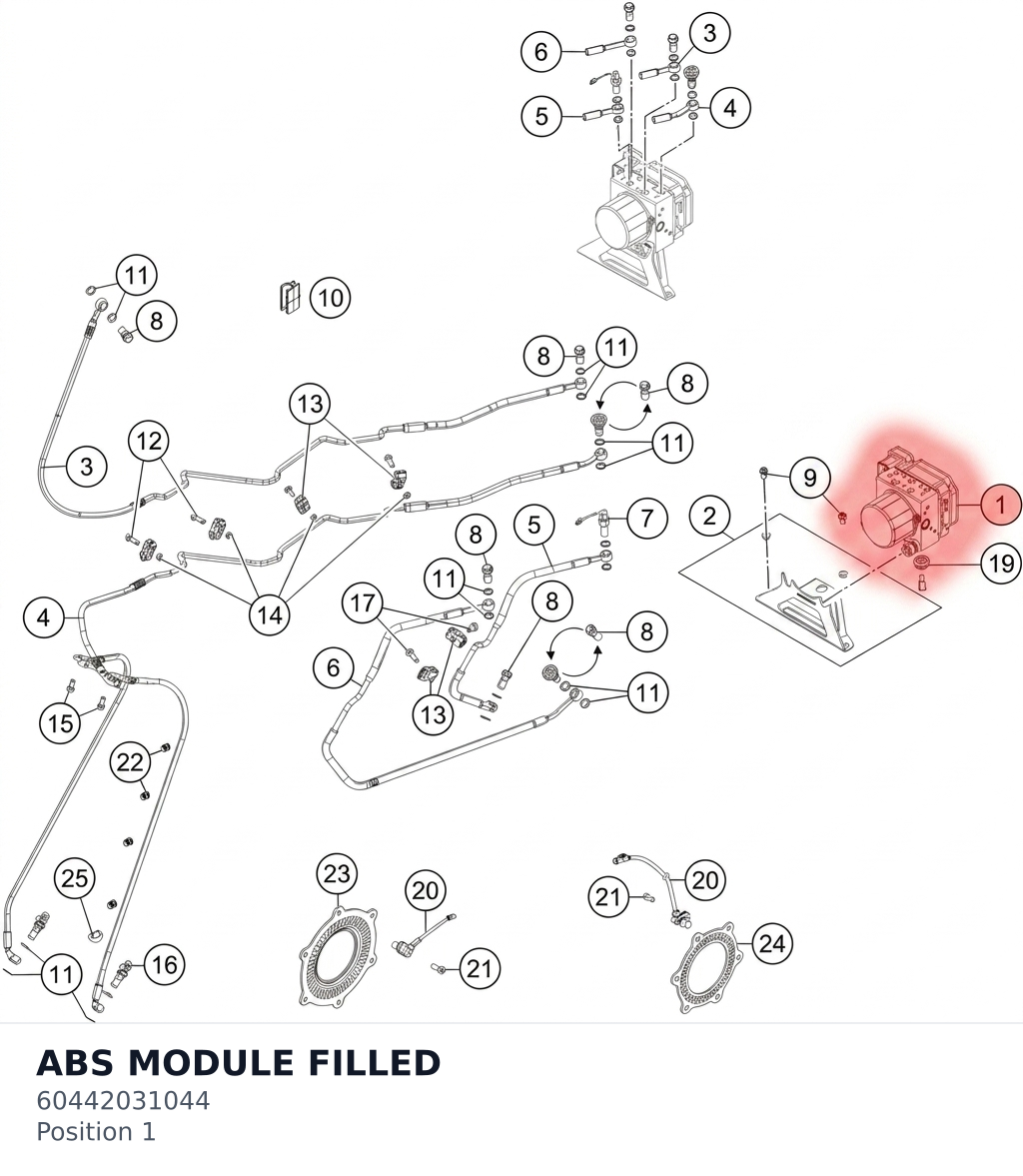Diagram preview: ABS MODULE FILLED (60442031044)