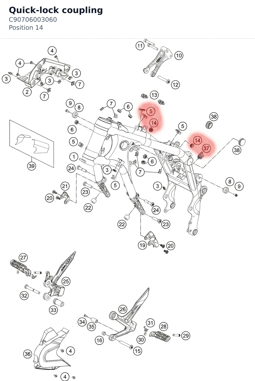 Diagram preview: Quick-lock coupling (C90706003060)