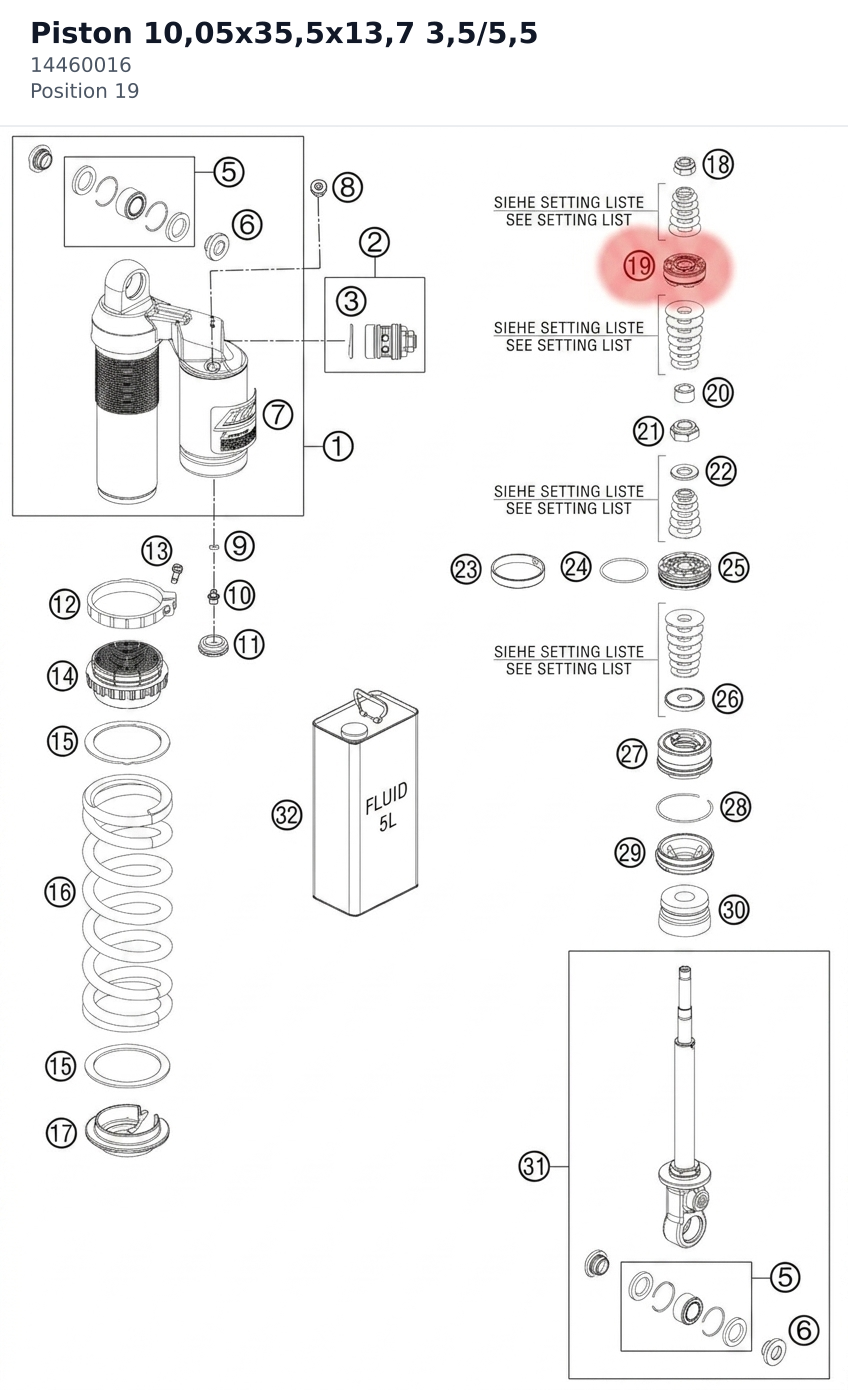 Diagram preview: Piston 10,05x35,5x13,7 3,5/5,5 (14460016)
