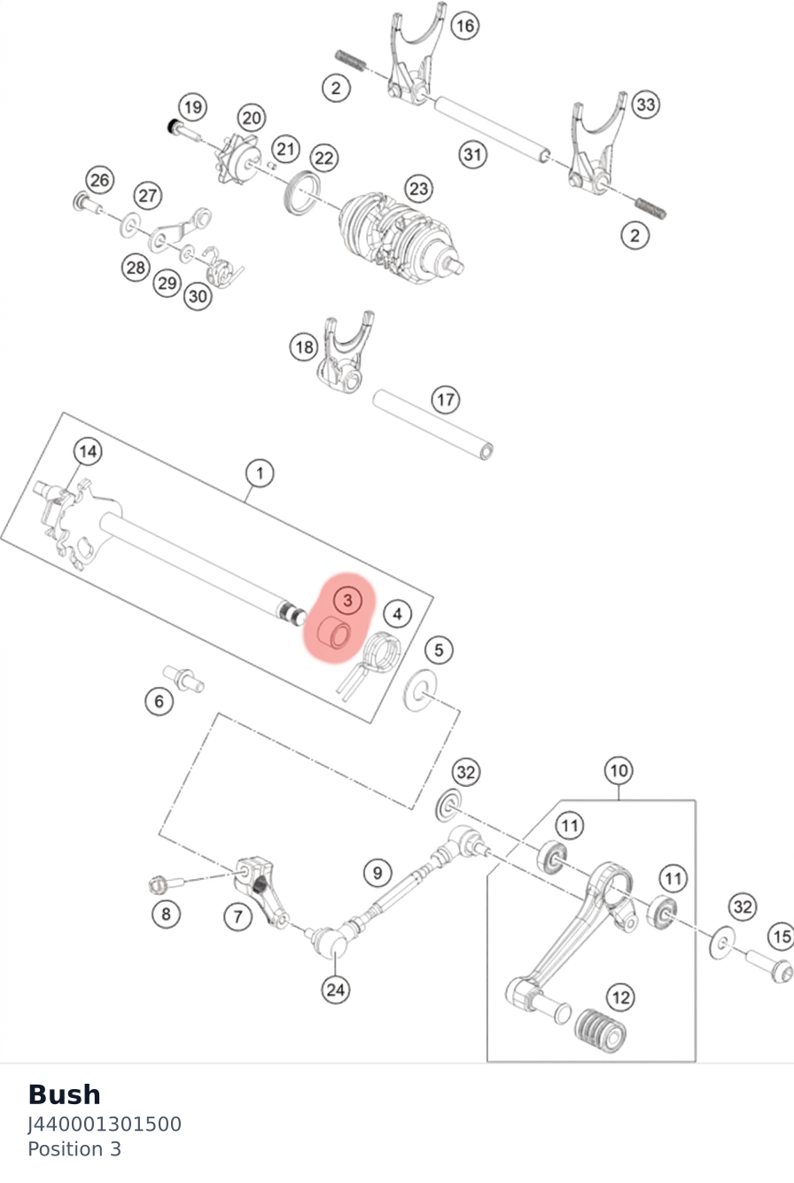 Diagram preview: Bush (J440001301500)