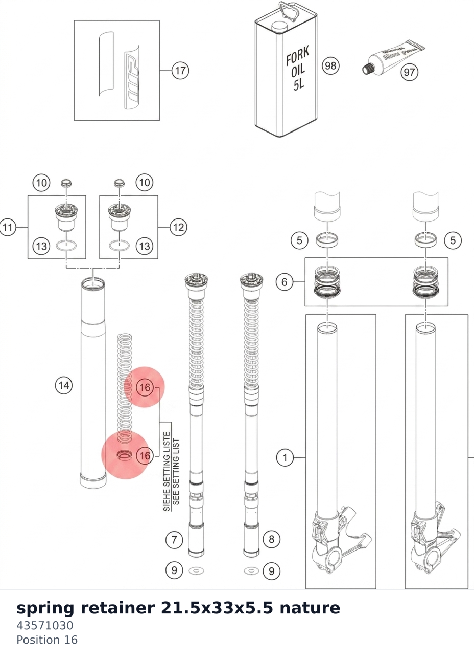 Diagram preview: spring retainer 21.5x33x5.5 nature (43571030)