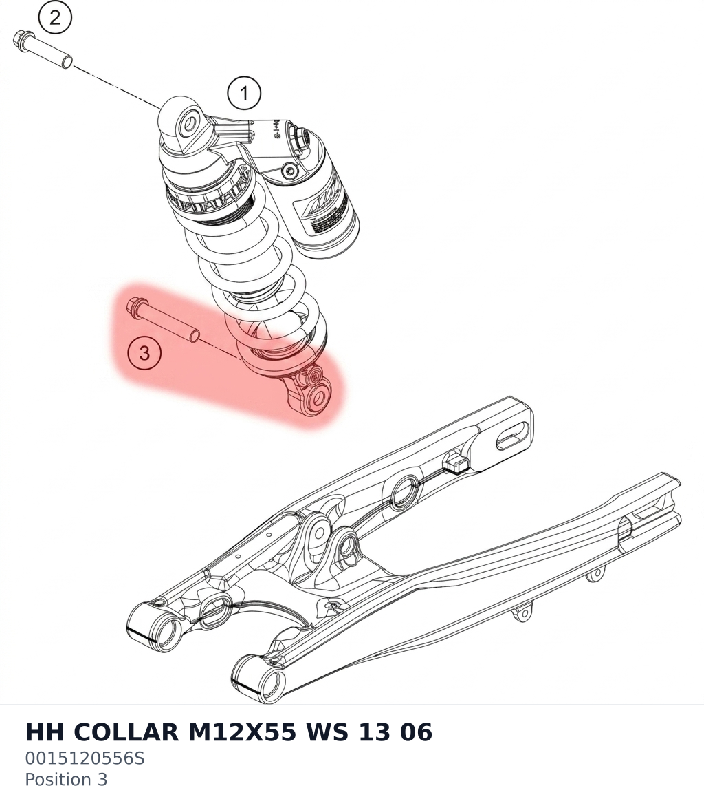 Diagram preview: HH COLLAR M12X55 WS 13 06 (0015120556S)
