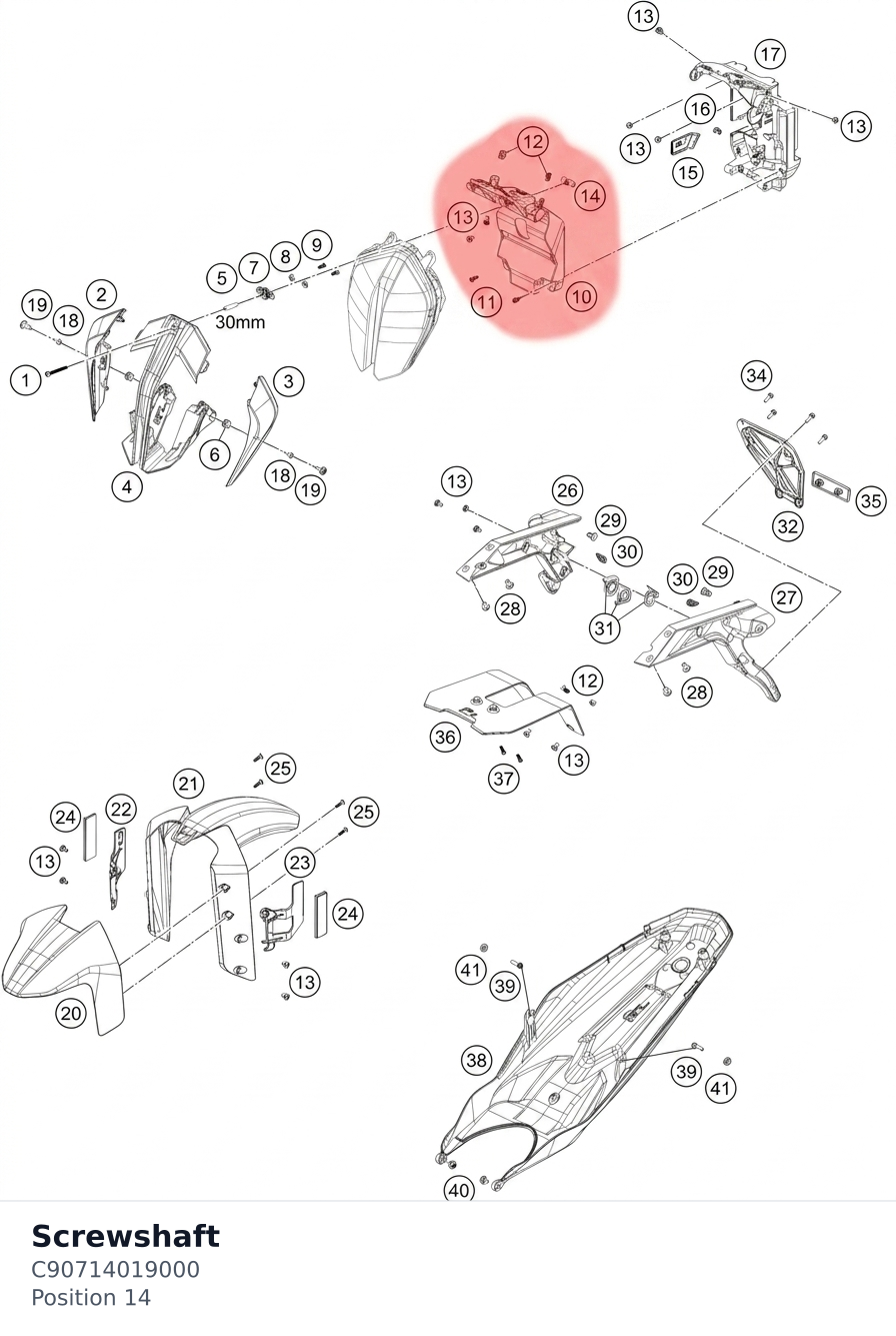 Diagram preview: Screwshaft (C90714019000)