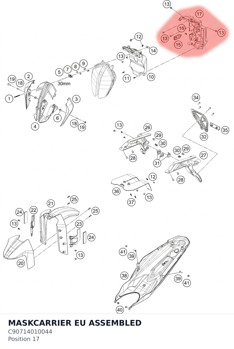 Diagram preview: MASKCARRIER EU ASSEMBLED (C90714010044)