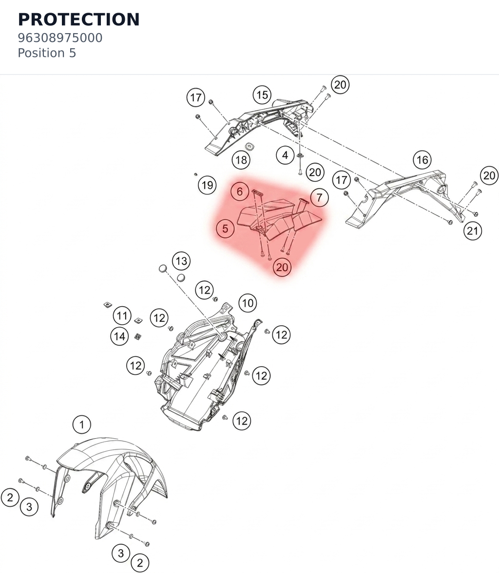 Diagram preview: PROTECTION (96308975000)