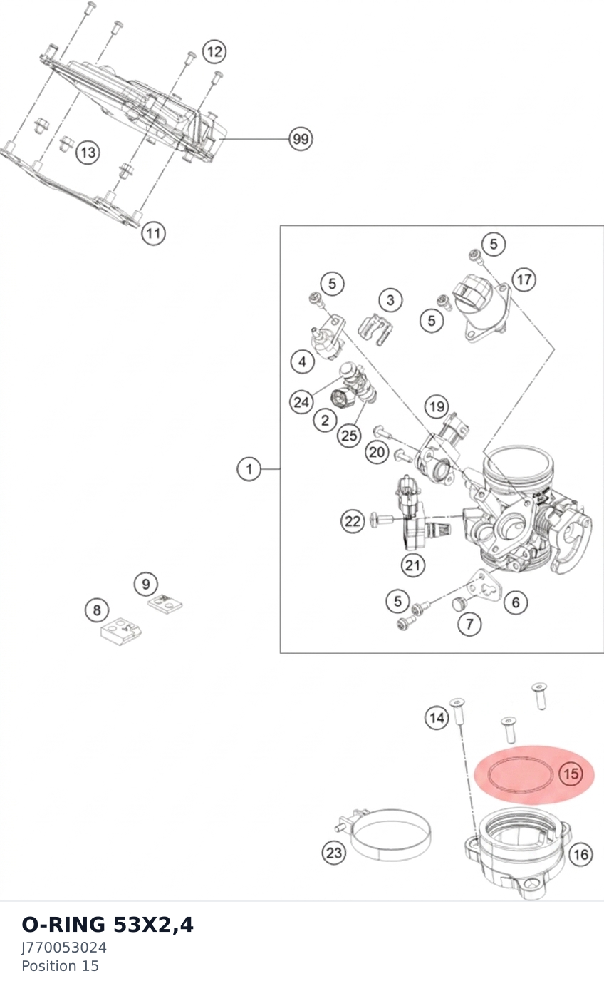 Diagram preview: O-RING 53X2,4 (J770053024)
