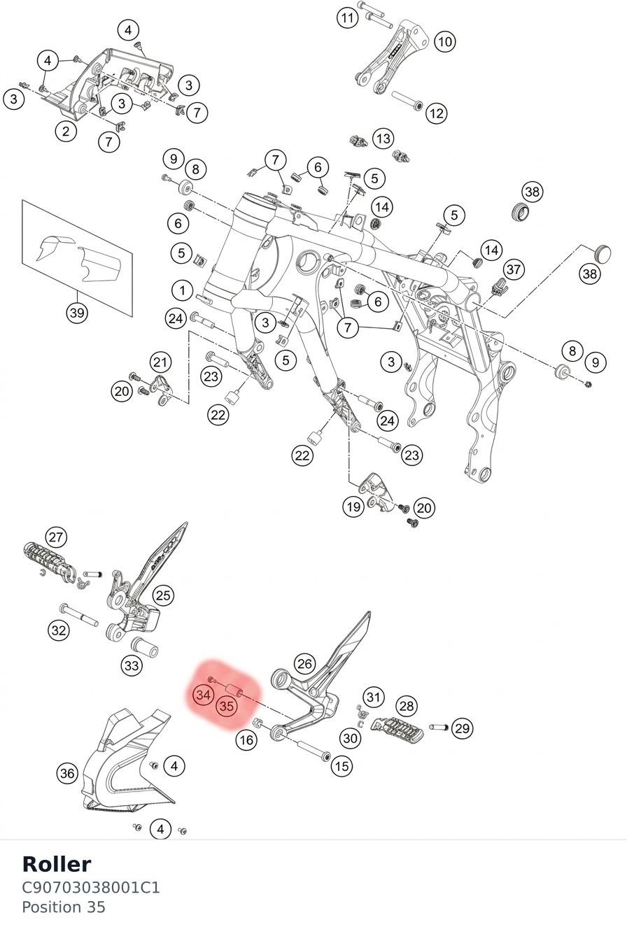 Diagram preview: Roller (C90703038001C1)