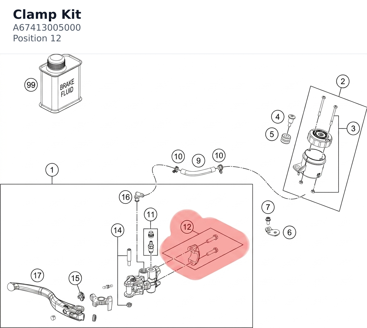 Diagram preview: Clamp Kit (A67413005000)