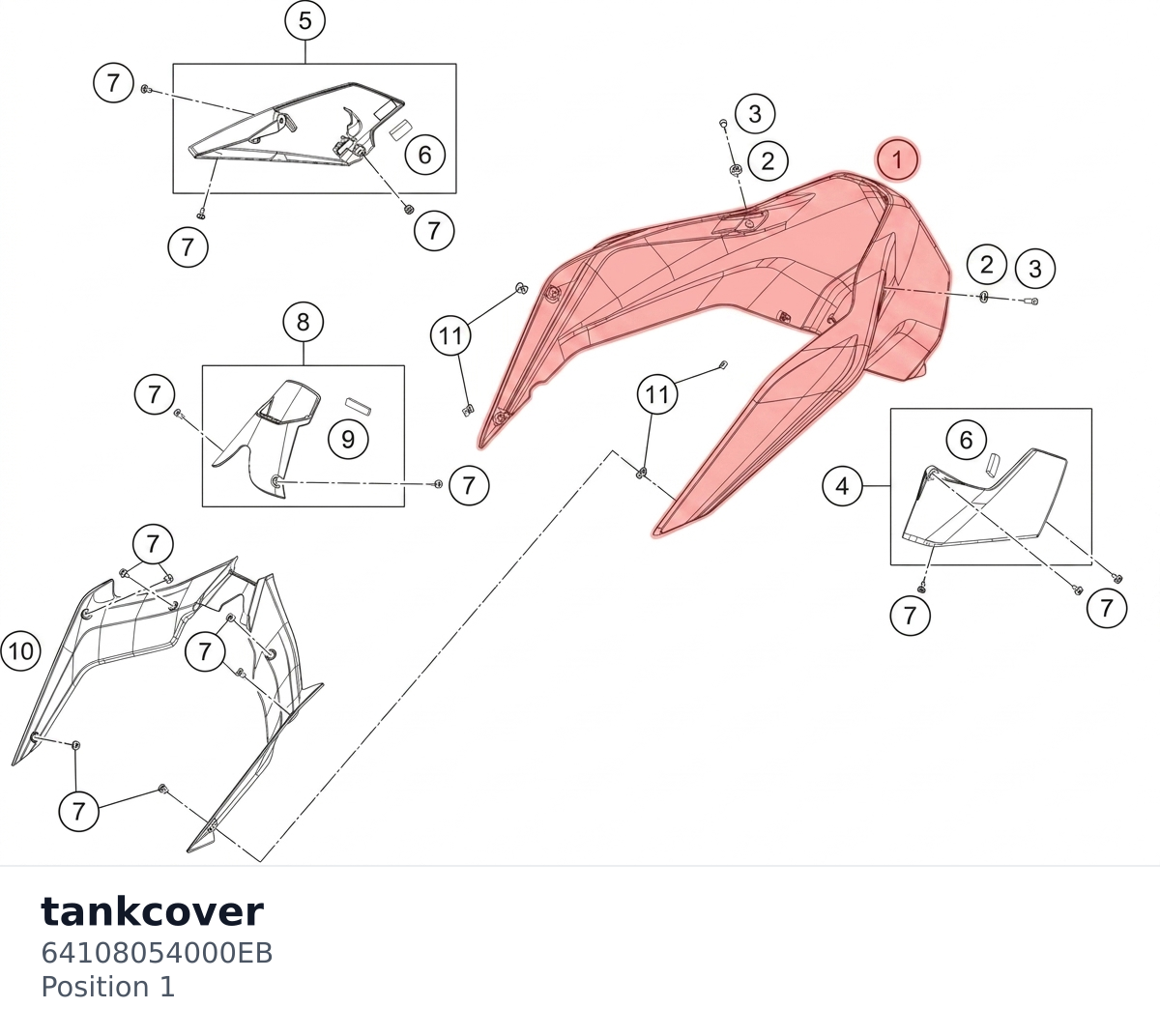 Diagram preview: tankcover (64108054000EB)