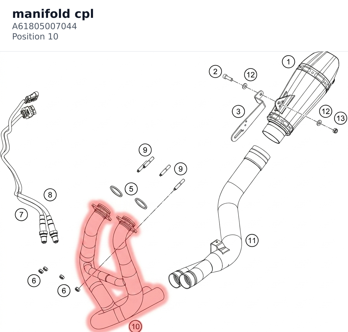 Diagram preview: manifold cpl (A61805007044)