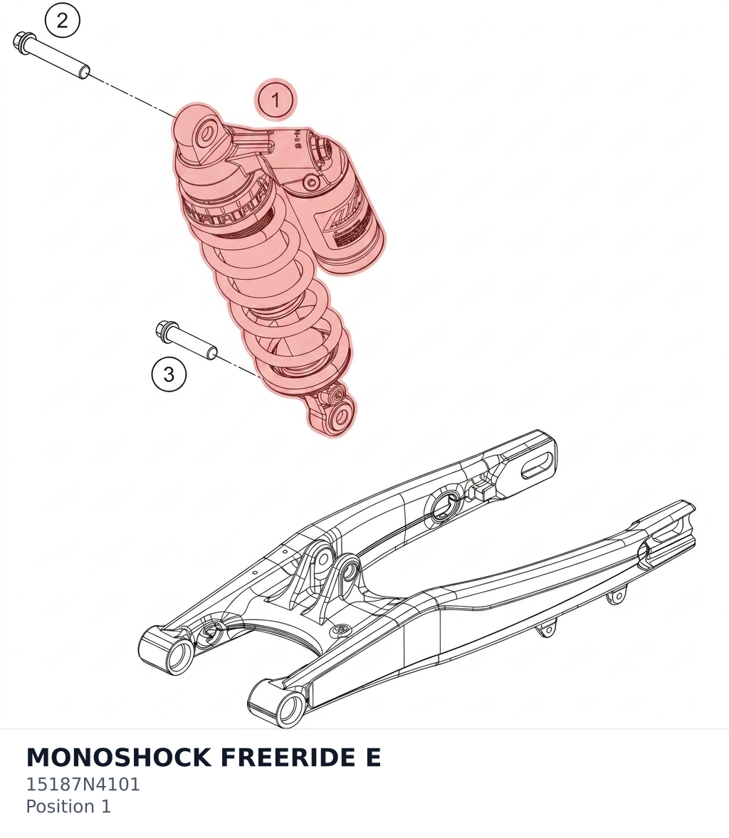 Diagram preview: MONOSHOCK FREERIDE E (15187N4101)