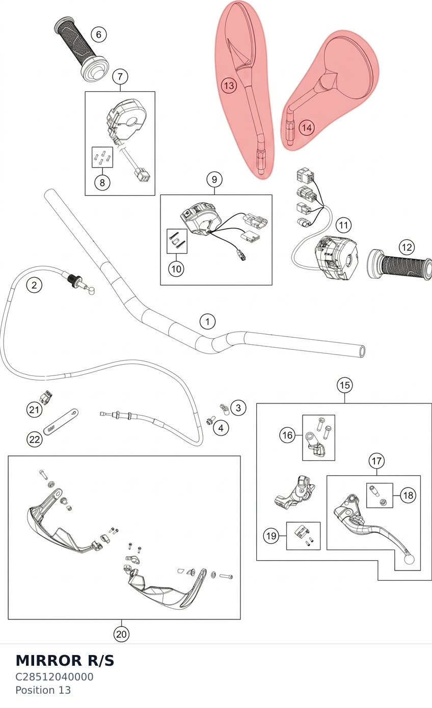Diagram preview: MIRROR R/S (C28512040000)