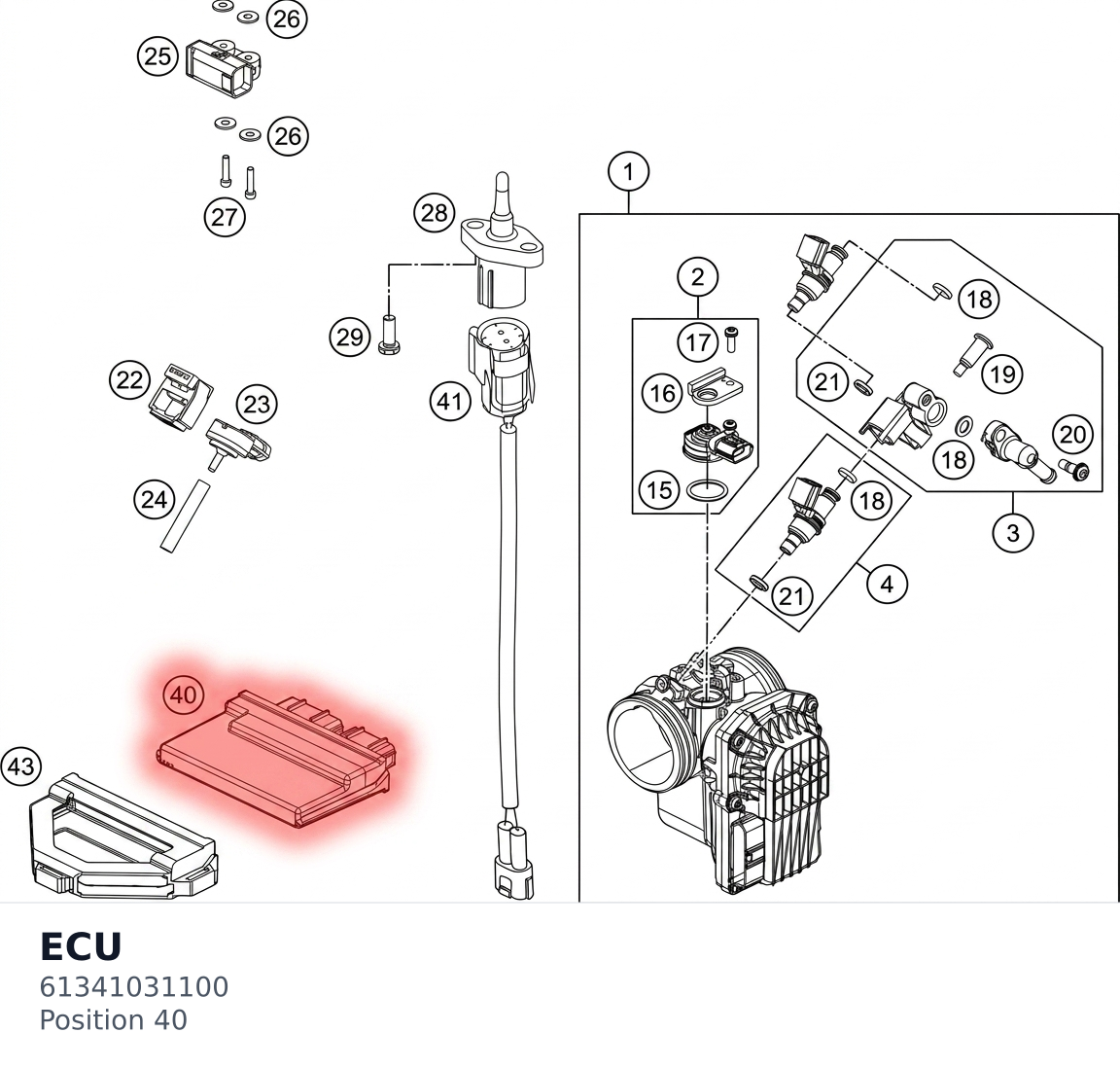 Diagram preview: ECU (61341031100)