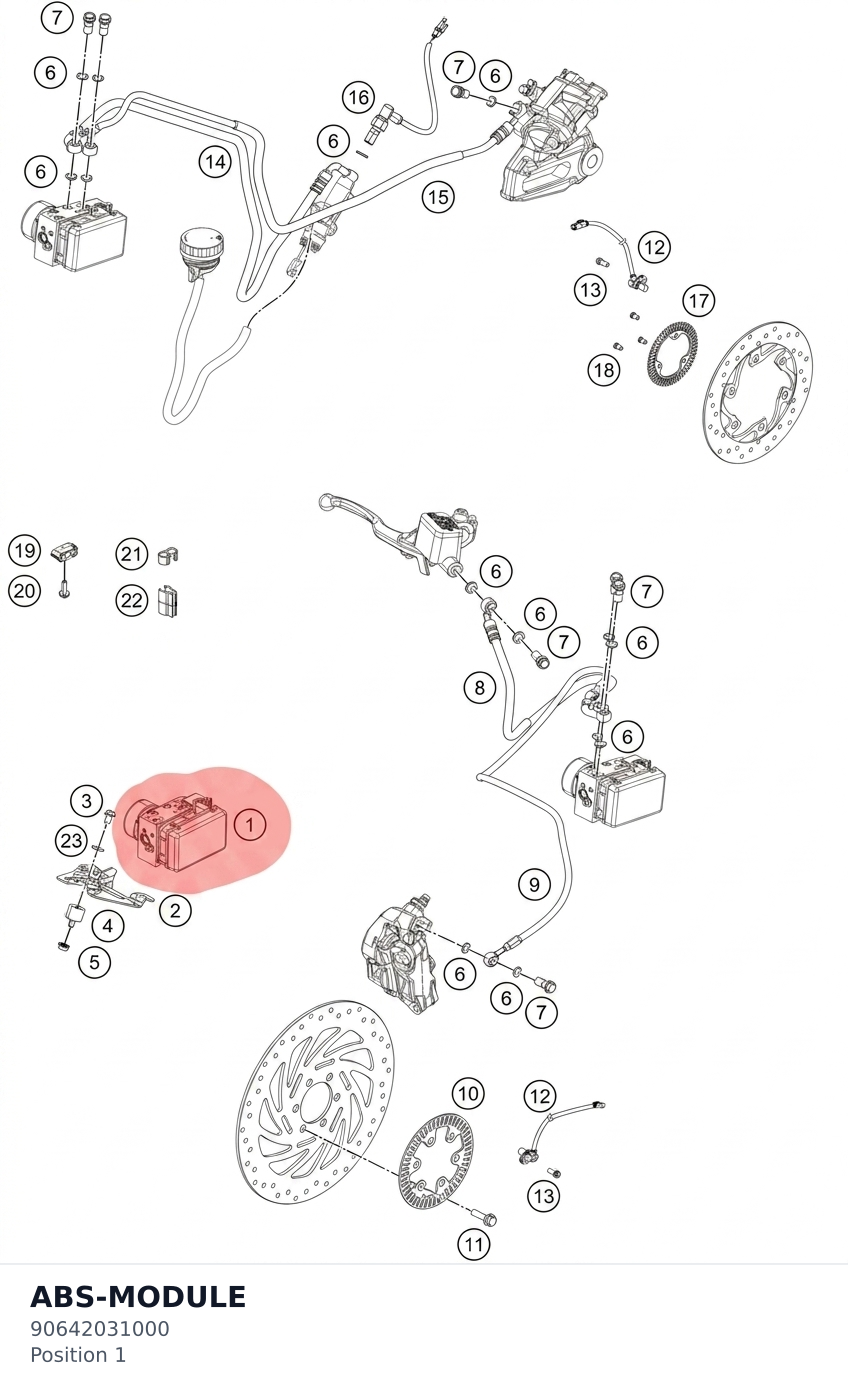 Diagram preview: ABS-MODULE (90642031000)