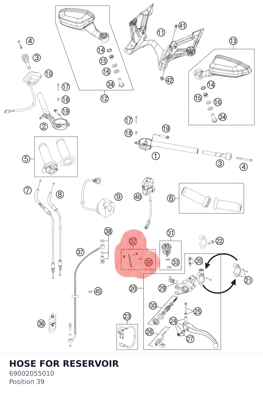 Diagram preview: HOSE FOR RESERVOIR (69002055010)