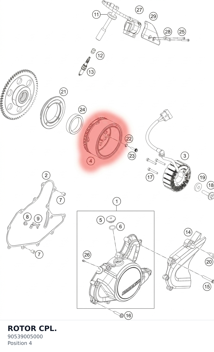 Diagram preview: ROTOR CPL. (90539005000)