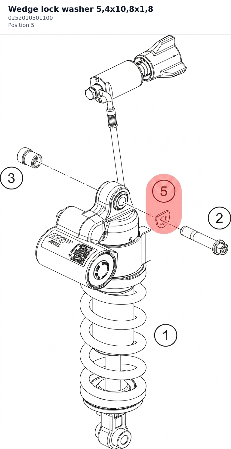 Diagram preview: Wedge lock washer 5,4x10,8x1,8 (0252010501100)