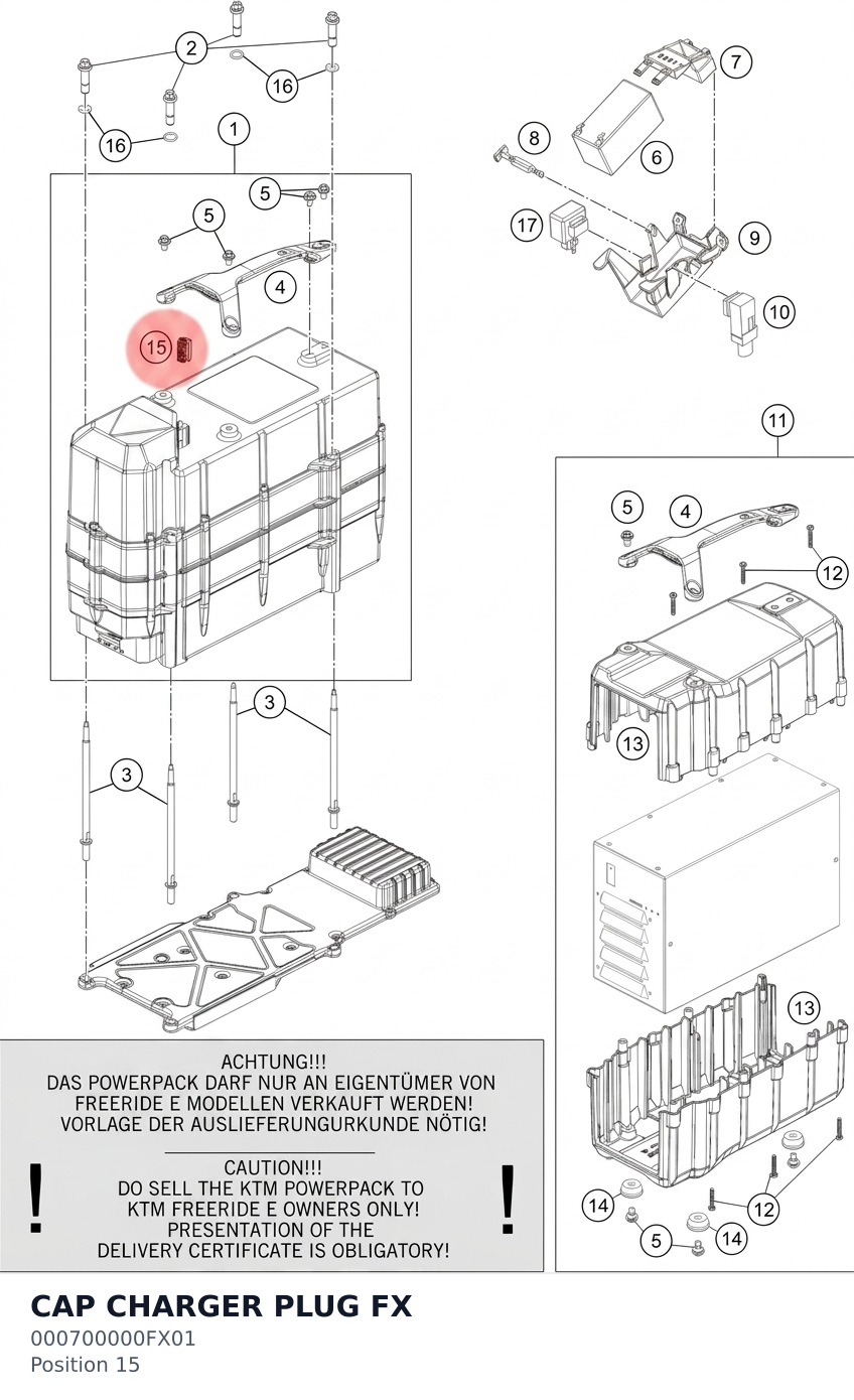 Diagram preview: CAP CHARGER PLUG FX (000700000FX01)