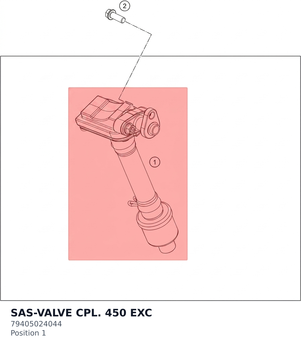 Diagram preview: SAS-VALVE CPL. 450 EXC (79405024044)