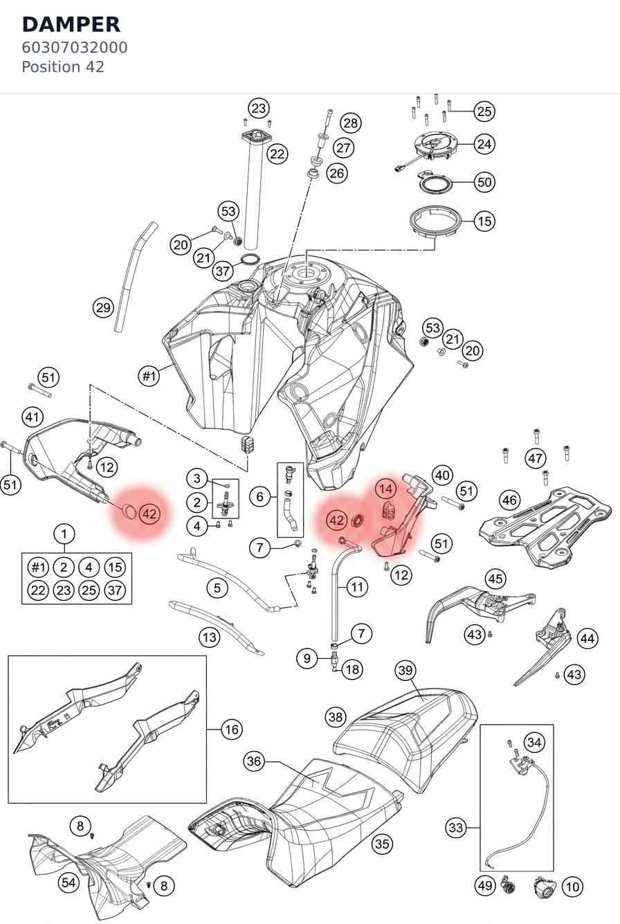 Diagram preview: DAMPER (60307032000)
