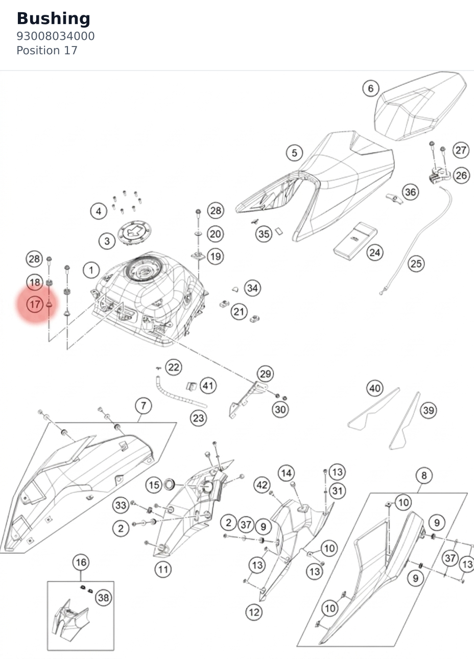 Diagram preview: Bushing (93008034000)