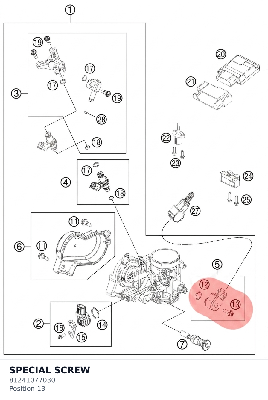 Diagram preview: SPECIAL SCREW (81241077030)