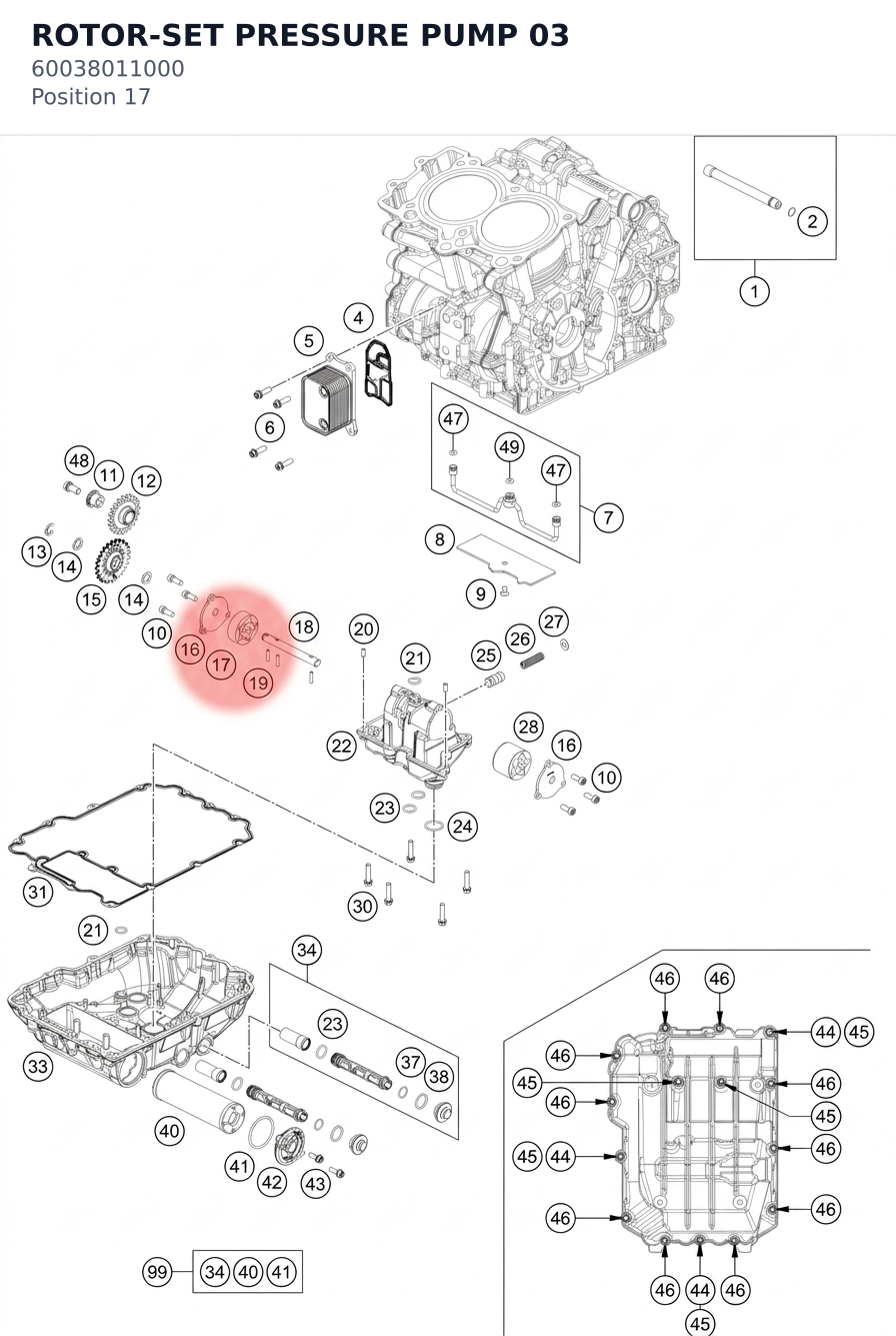 Diagram preview: ROTOR-SET PRESSURE PUMP 03 (60038011000)