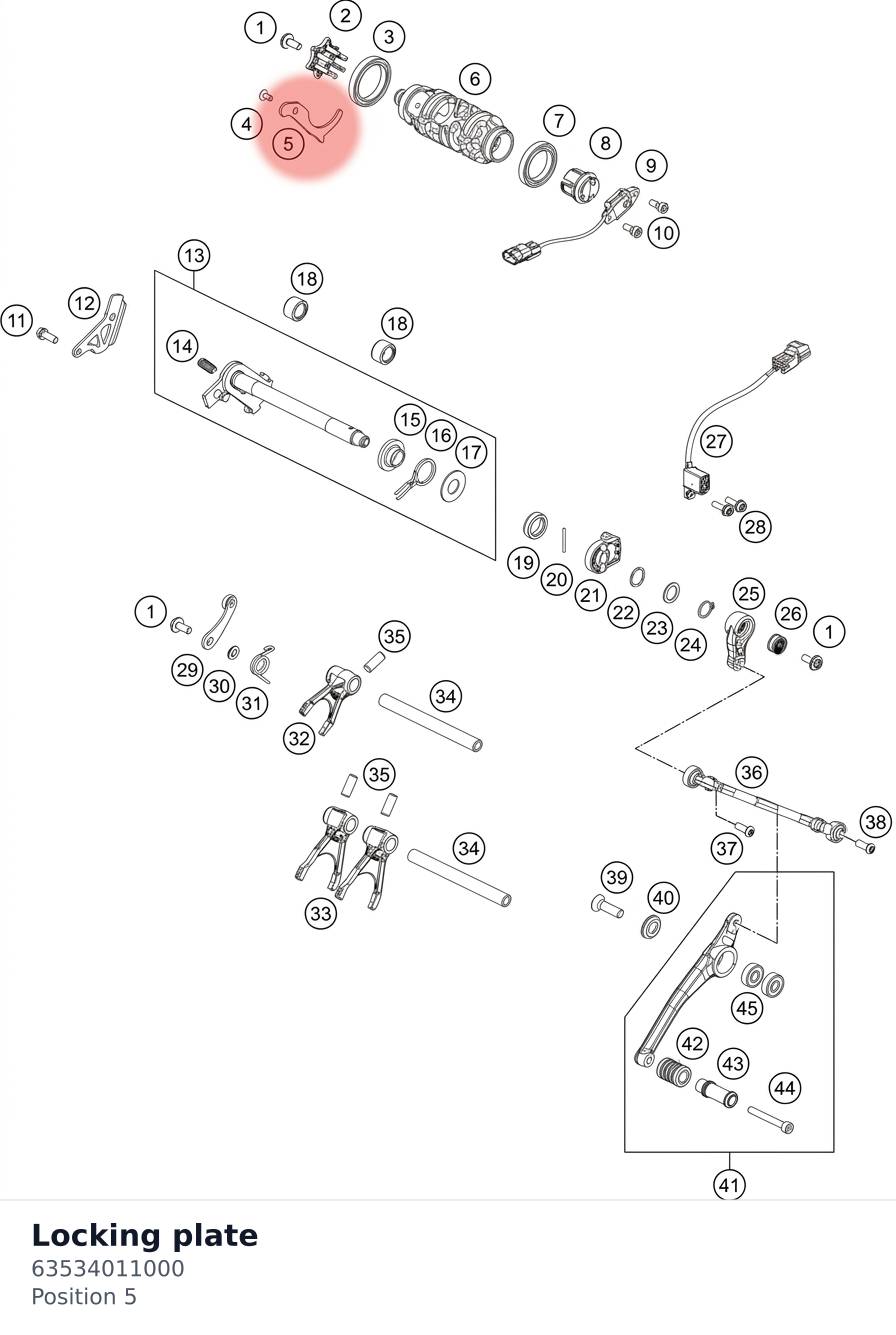 Diagram preview: Locking plate (63534011000)