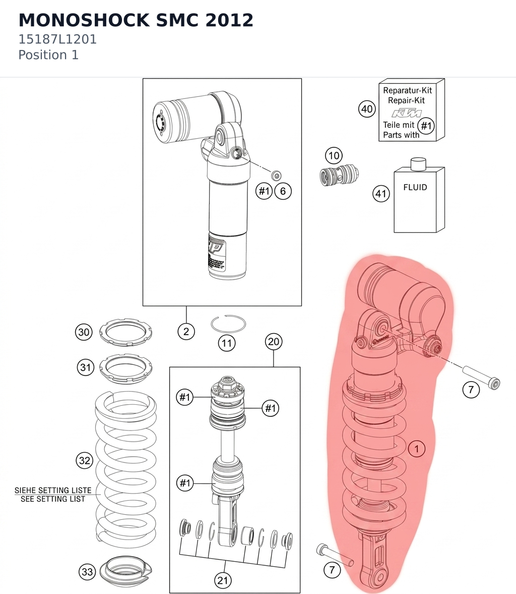 Diagram preview: MONOSHOCK SMC 2012 (15187L1201)