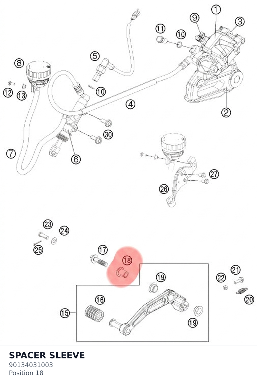 Diagram preview: SPACER SLEEVE (90134031003)