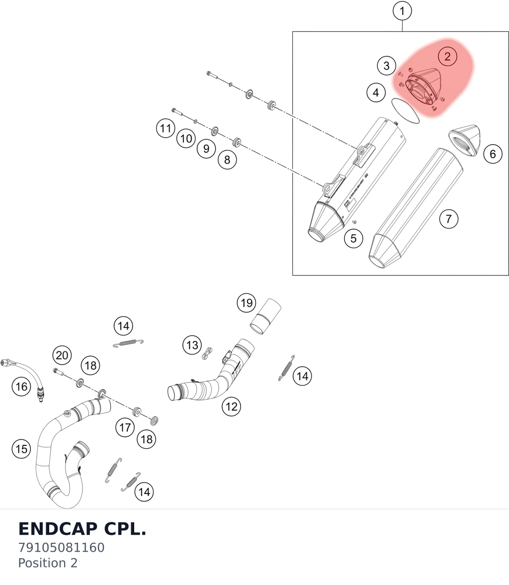 Diagram preview: ENDCAP CPL. (79105081160)