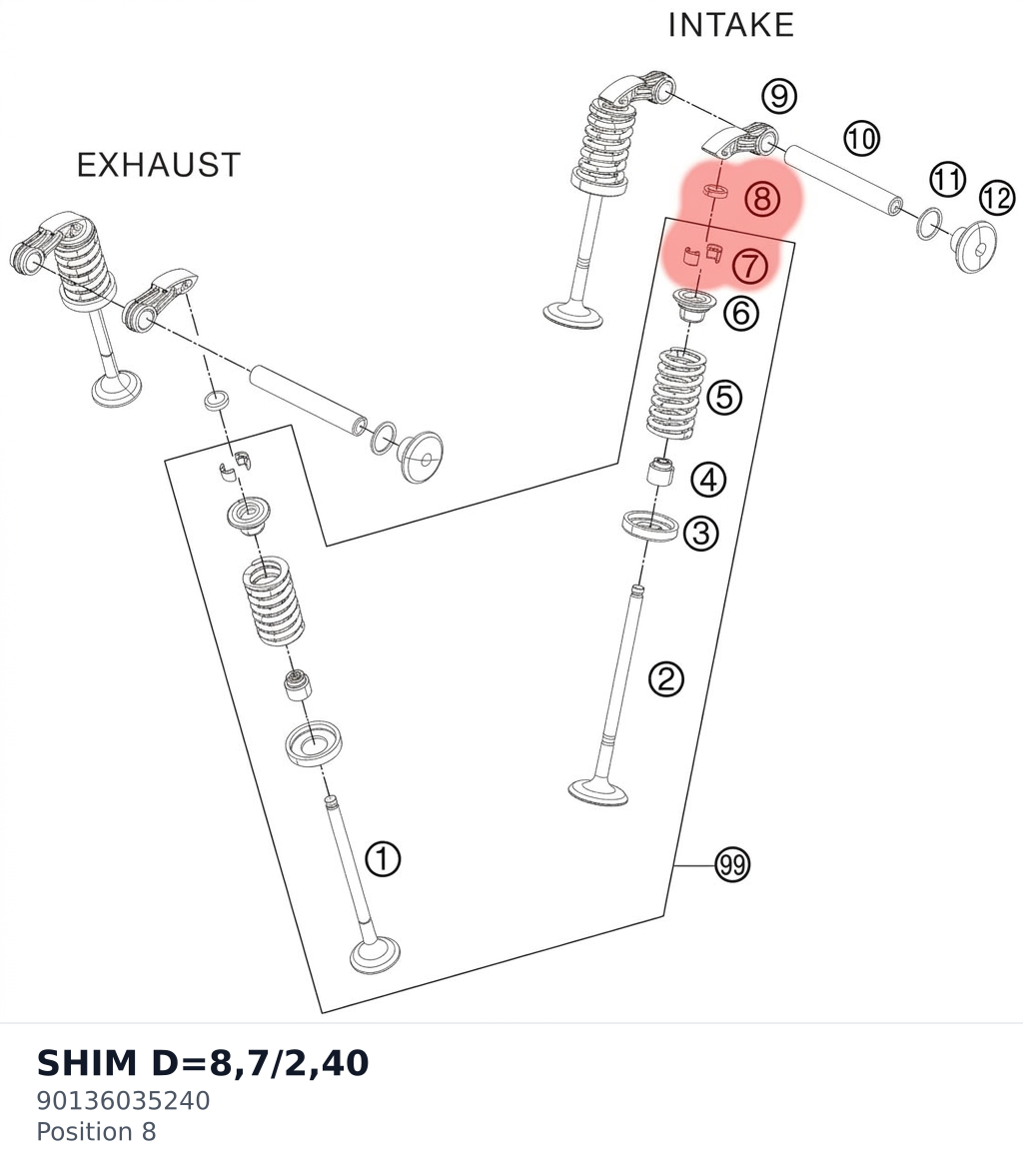 Diagram preview: SHIM D=8,7/2,40 (90136035240)