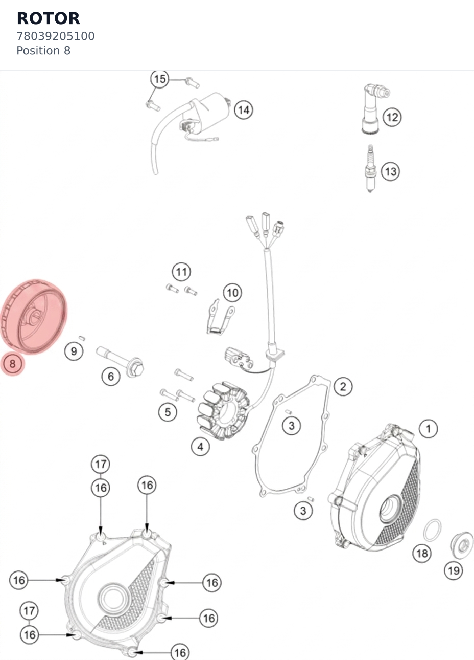 Diagram preview: ROTOR (78039205100)
