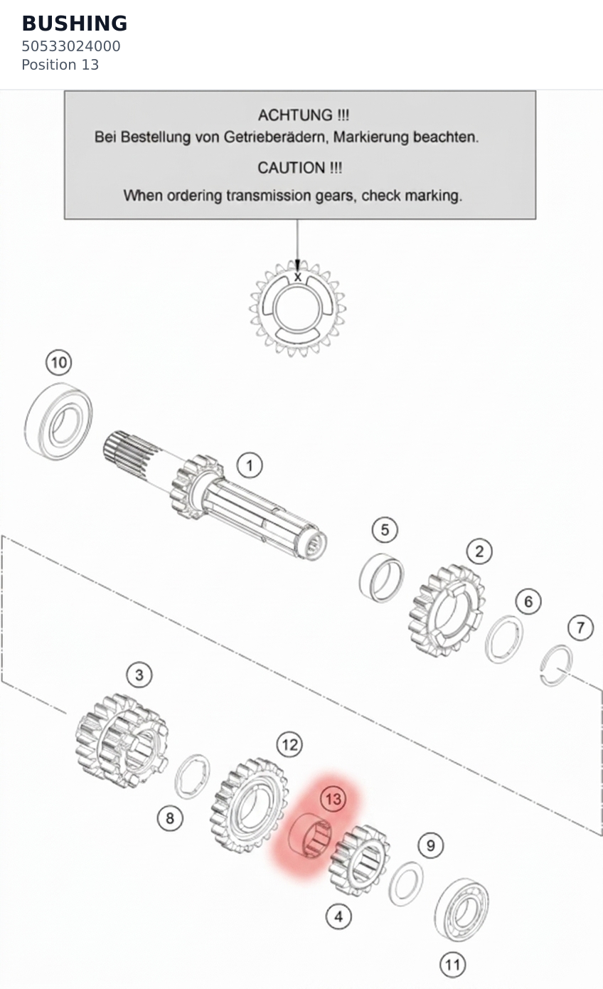 Diagram preview: BUSHING (50533024000)