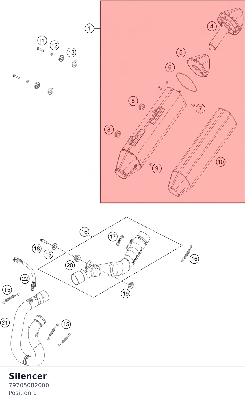 Diagram preview: Silencer (79705082000)