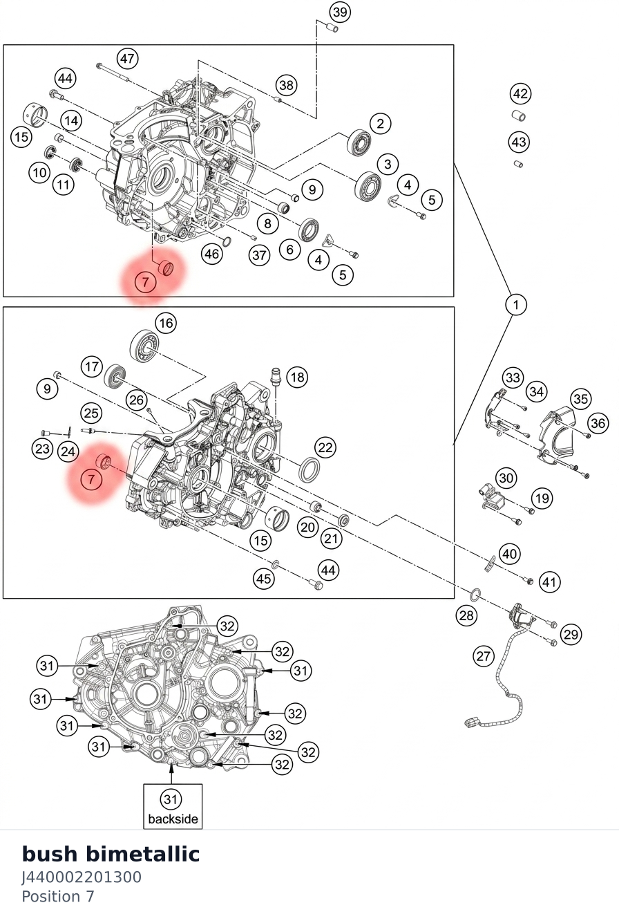 Diagram preview: bush bimetallic (J440002201300)