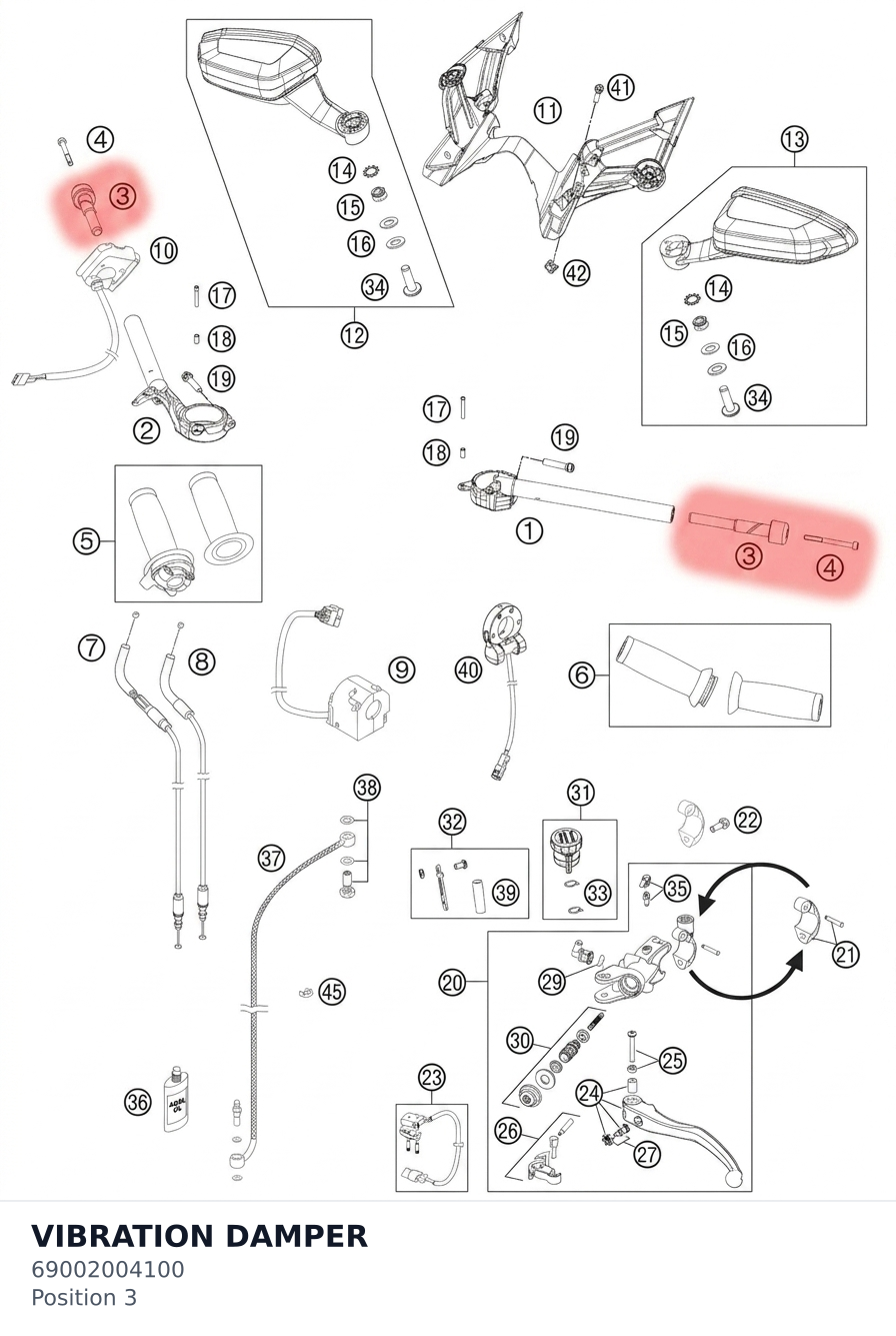 Diagram preview: VIBRATION DAMPER (69002004100)