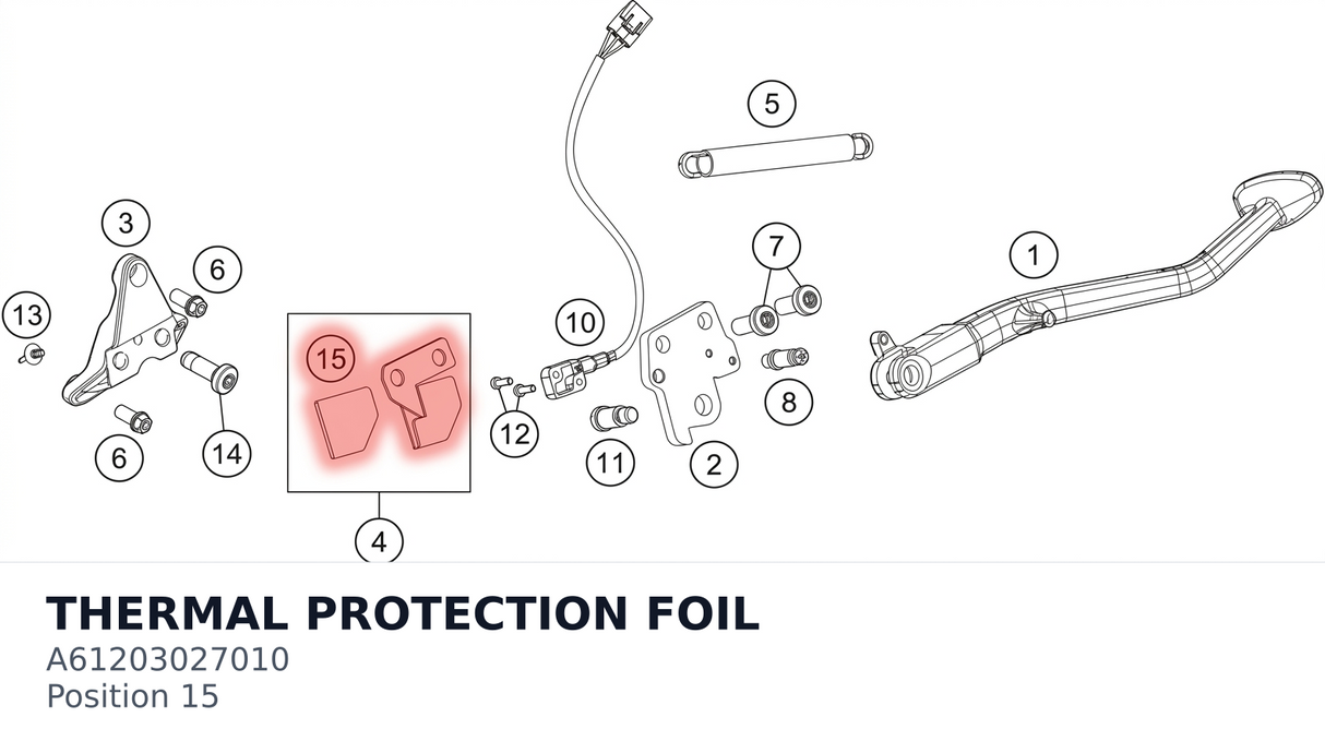 Diagram preview: THERMAL PROTECTION FOIL (A61203027010)