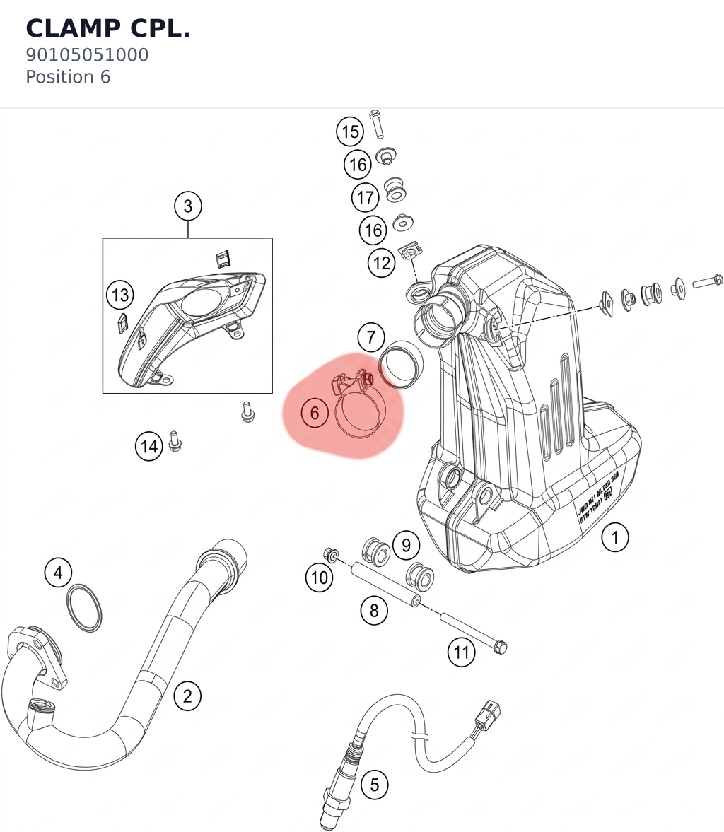 Diagram preview: CLAMP CPL. (90105051000)