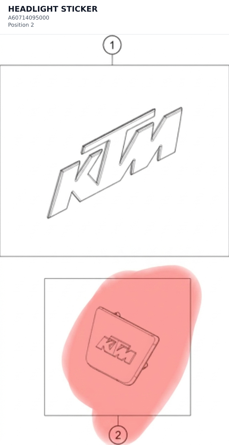 Diagram preview: HEADLIGHT STICKER (A60714095000)