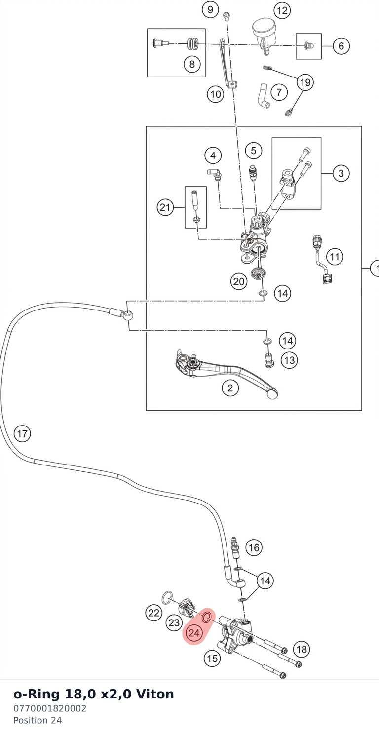 Diagram preview: o-Ring 18,0 x2,0 Viton (0770001820002)