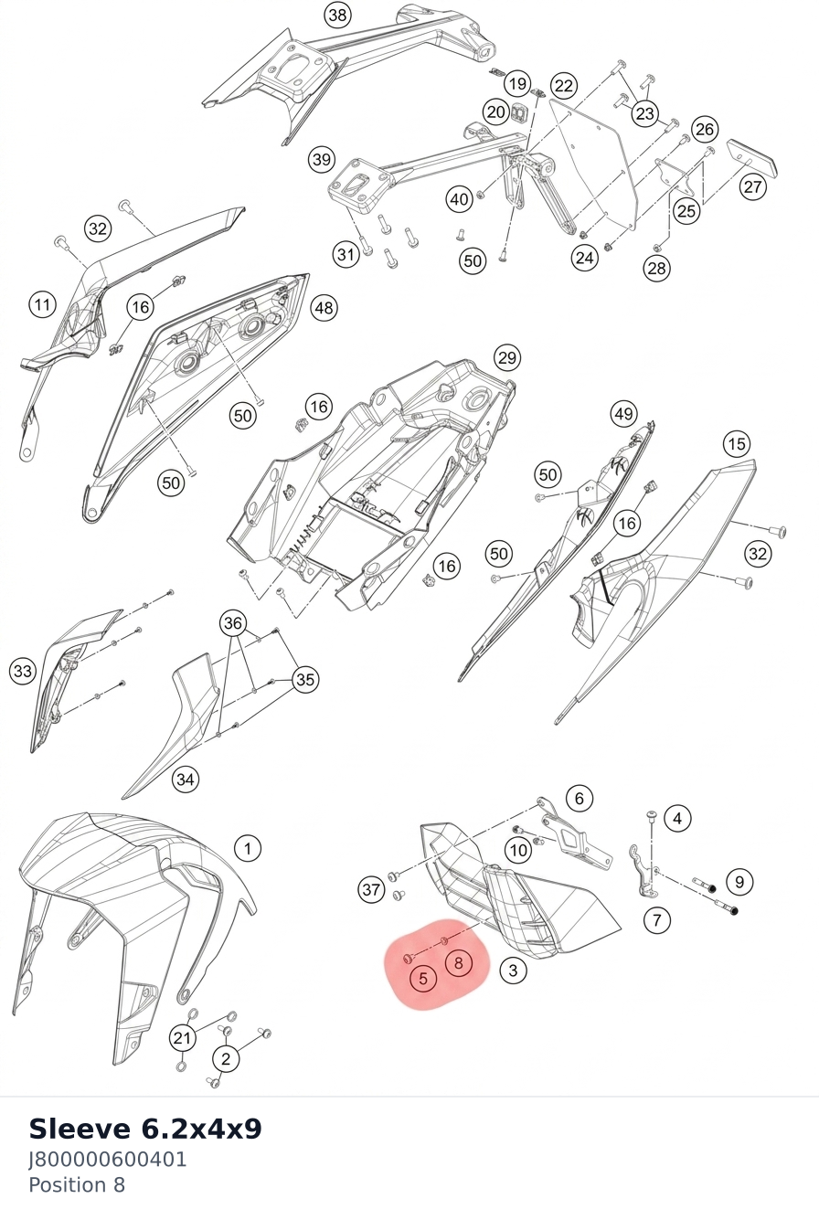 Diagram preview: Sleeve 6.2x4x9 (J800000600401)