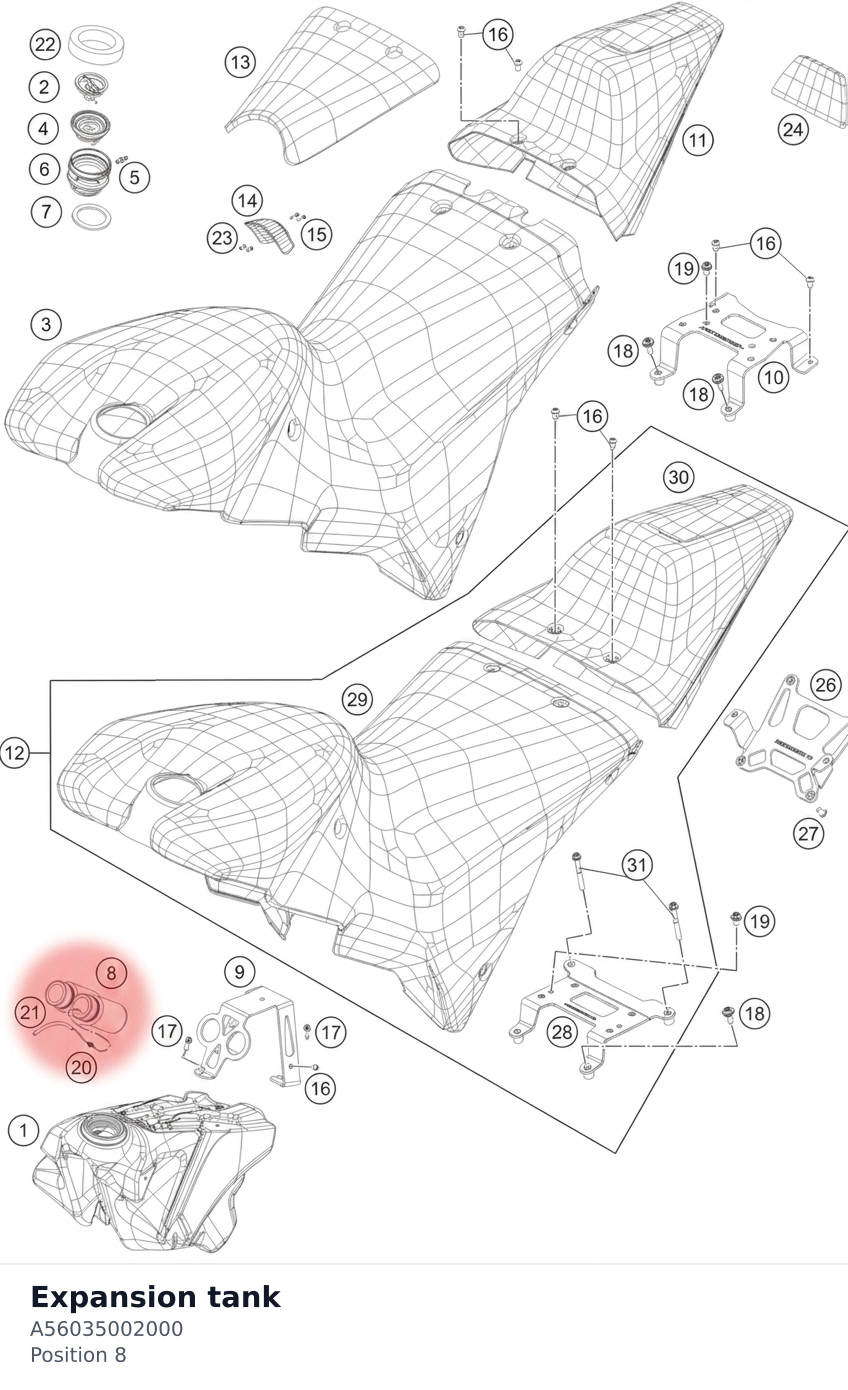 Diagram preview: Expansion tank (A56035002000)