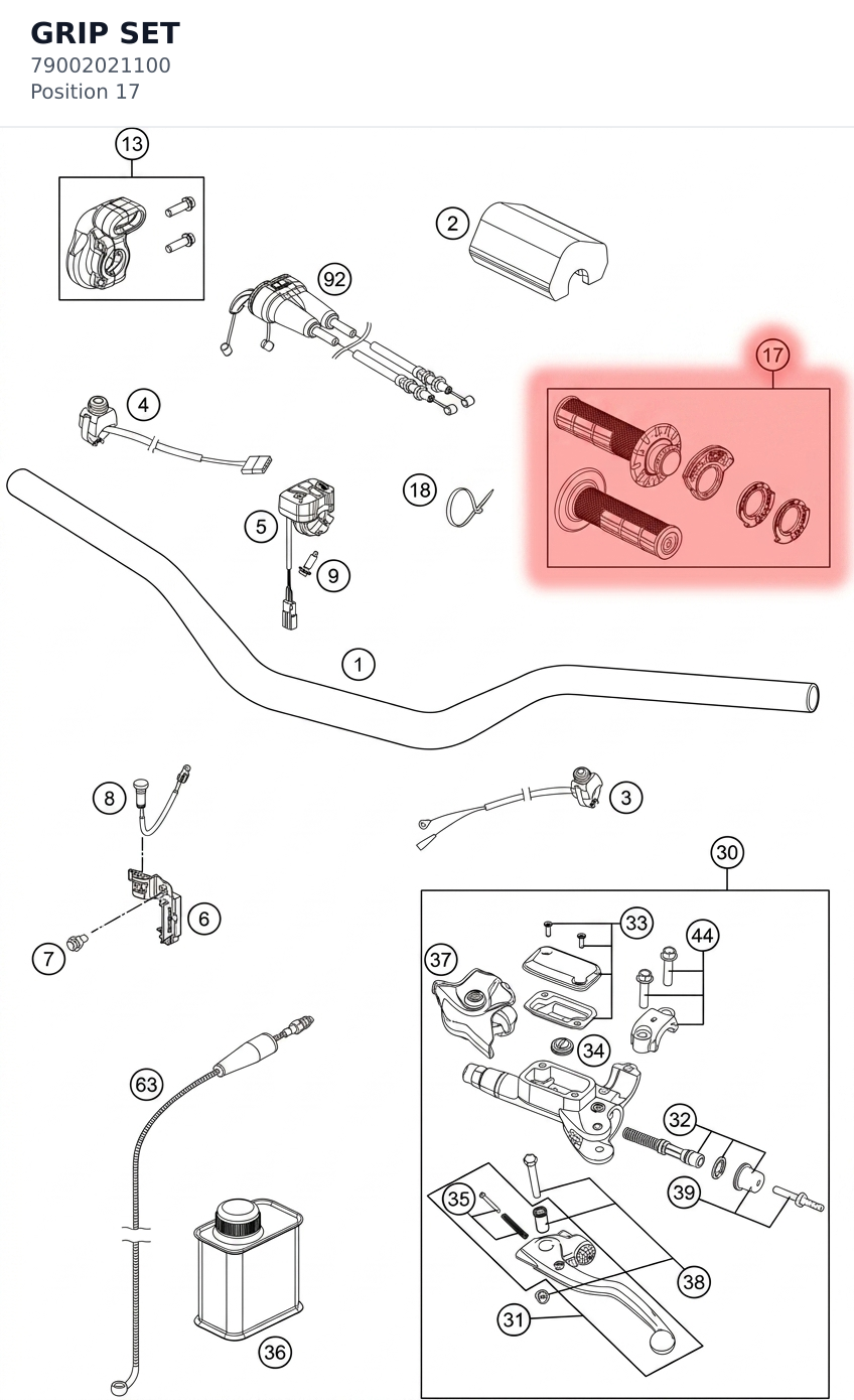Diagram preview: GRIP SET (79002021100)