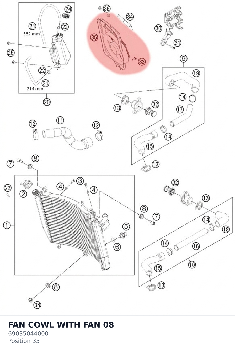Diagram preview: FAN COWL WITH FAN 08 (69035044000)