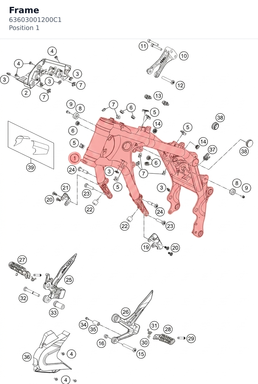 Diagram preview: Frame (63603001200C1)