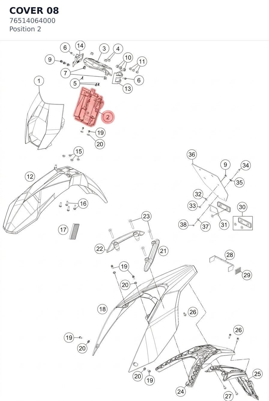 Diagram preview: COVER 08 (76514064000)